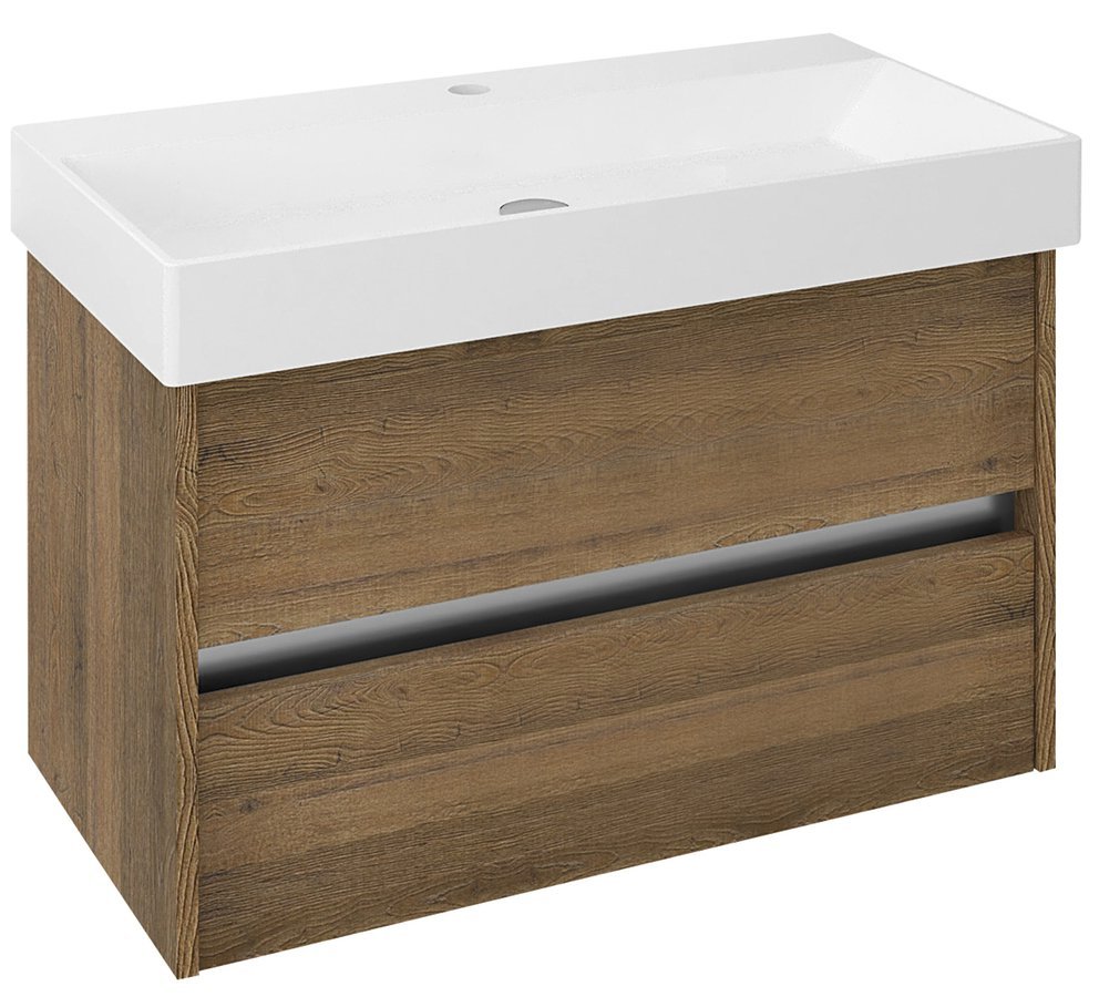 Skříňka umyvadlová 820×515×430 mm dub Sherwood NR085-1515