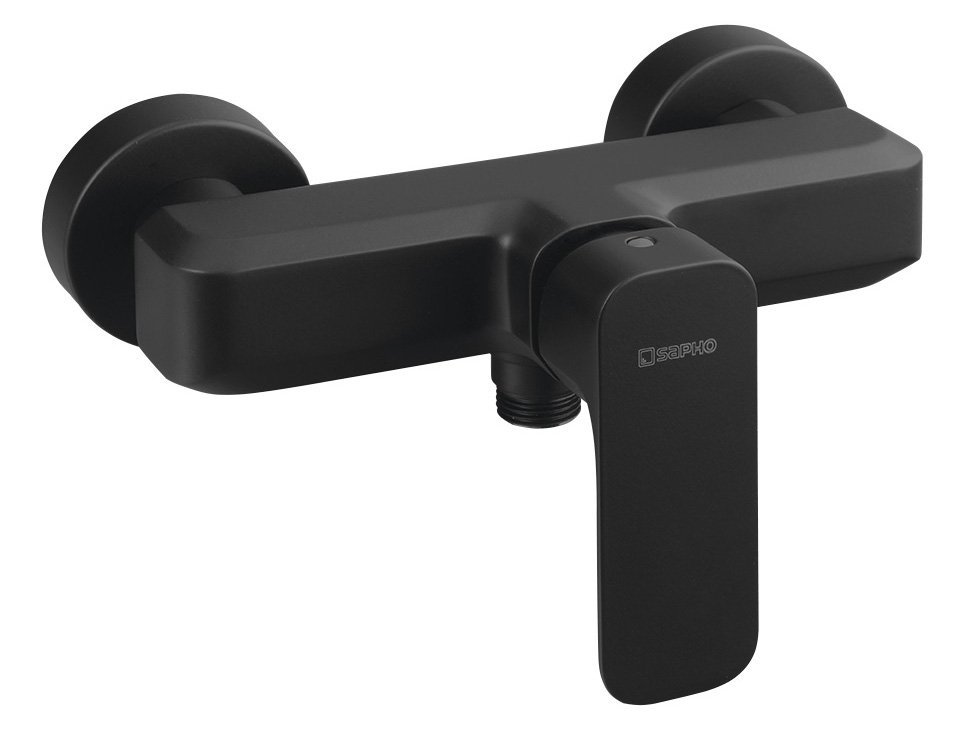 Baterie sprchová nástěnnáSapho Spy PY11/15 černá mat
