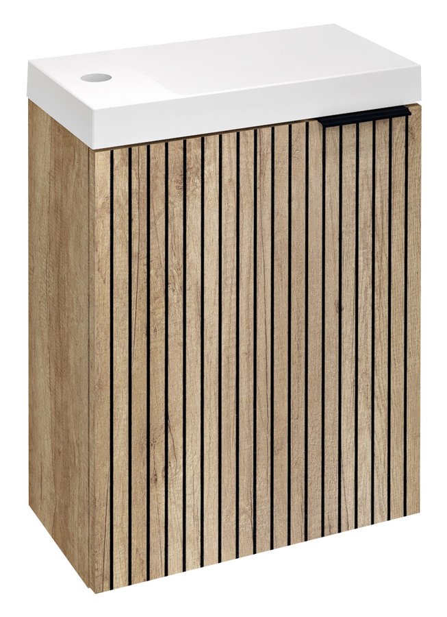 Skříňka umyvadlová 394×500×220 mm dub alabama strip/dub alabama LT110-2322