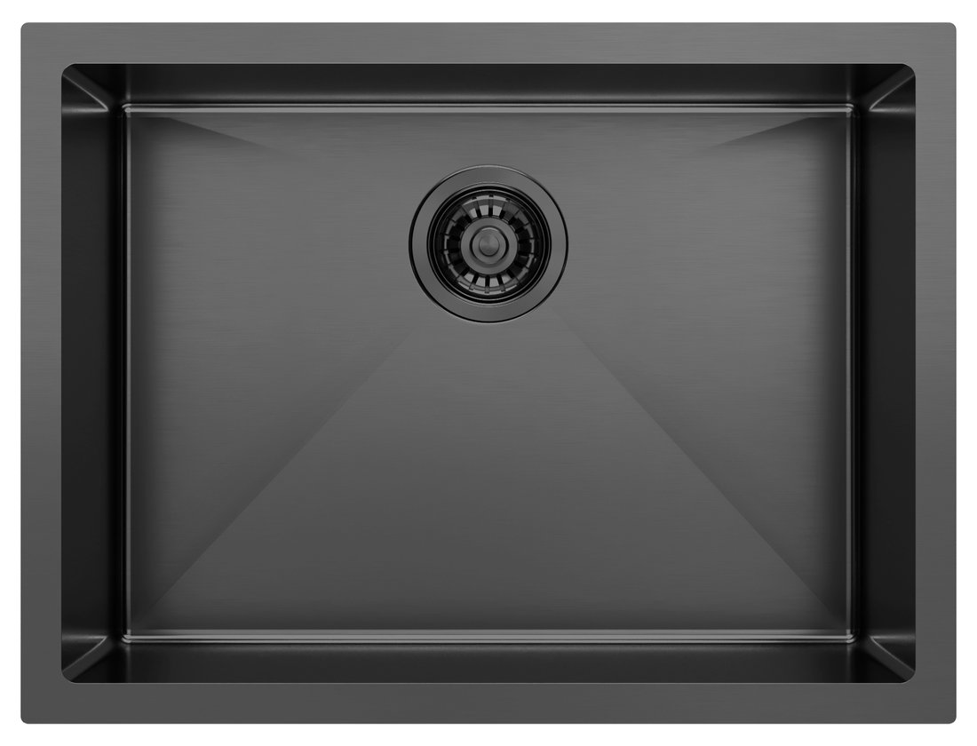 Dřez nerezový Sapho Zenith 600×450 mm antracit ZN6045B