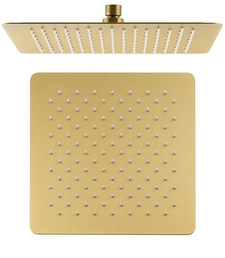 Sprcha hlavová Sapho Slim SL101GB 300×300 mm zlato mat