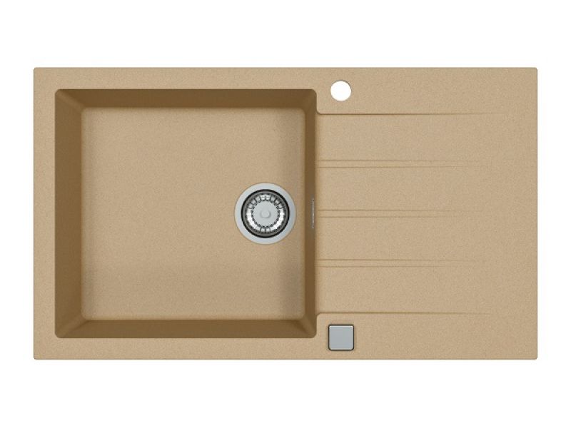 Dřez granitový s odkapem Alveus Cadit 40 860×500×198 mm beige ALVEUS