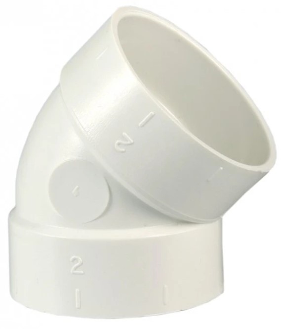 Koleno 45 ° k trubkám F/F