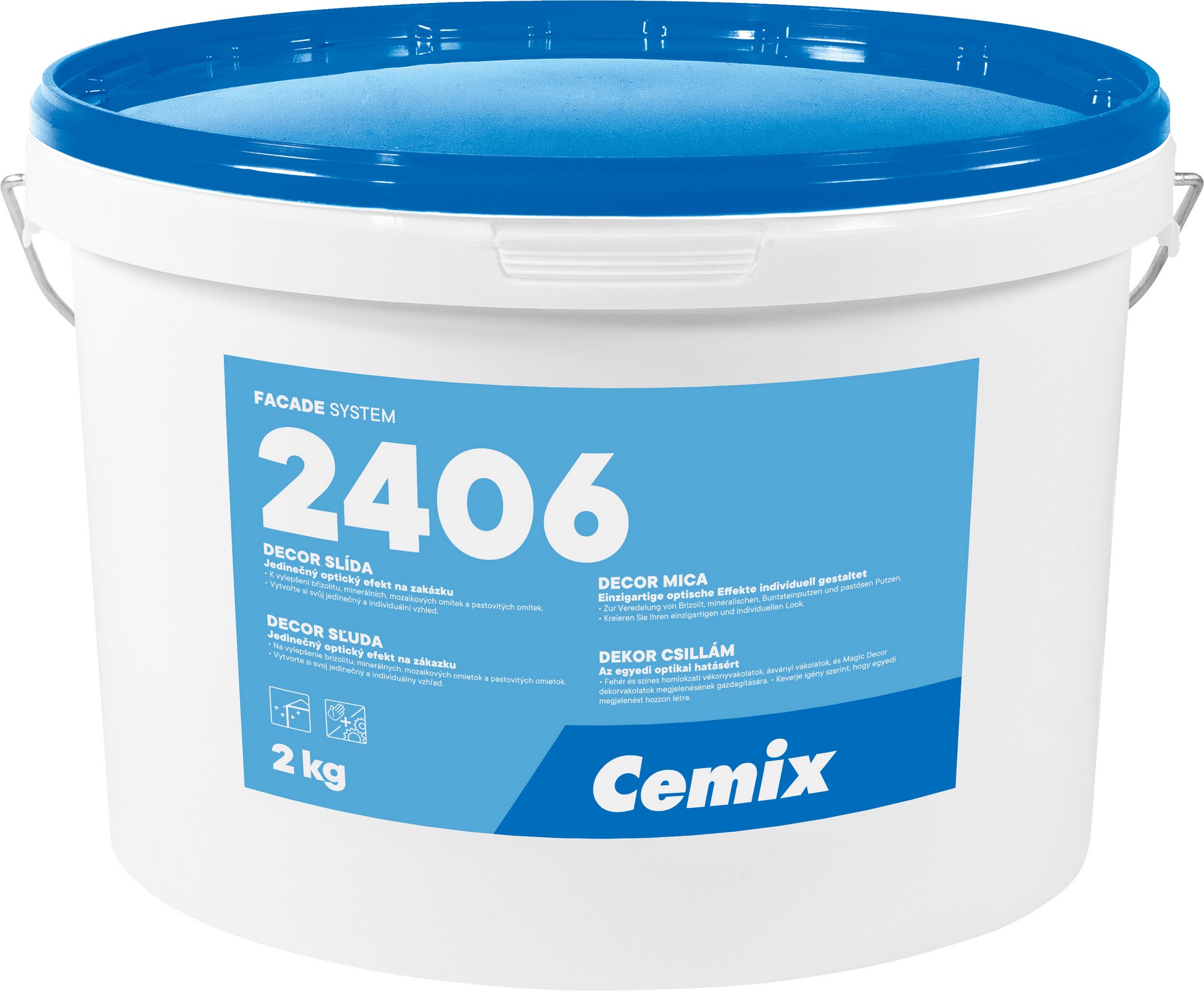 Slída Cemix 2406 Decor 1–3 mm přírodní 2 kg CEMIX