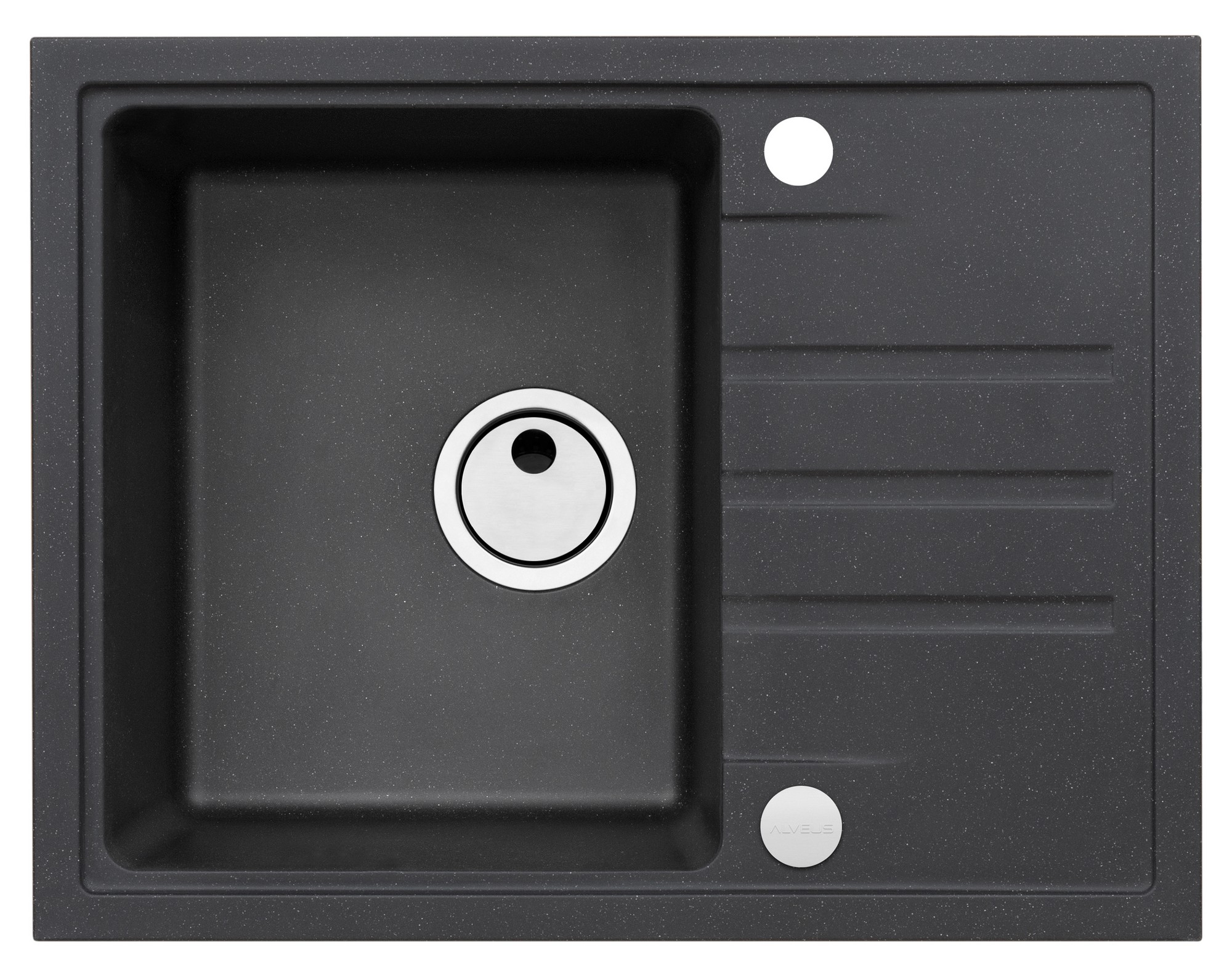 Dřez granitový s odkapem Alveus Intermezzo 30 520×510 mm carbon ALVEUS