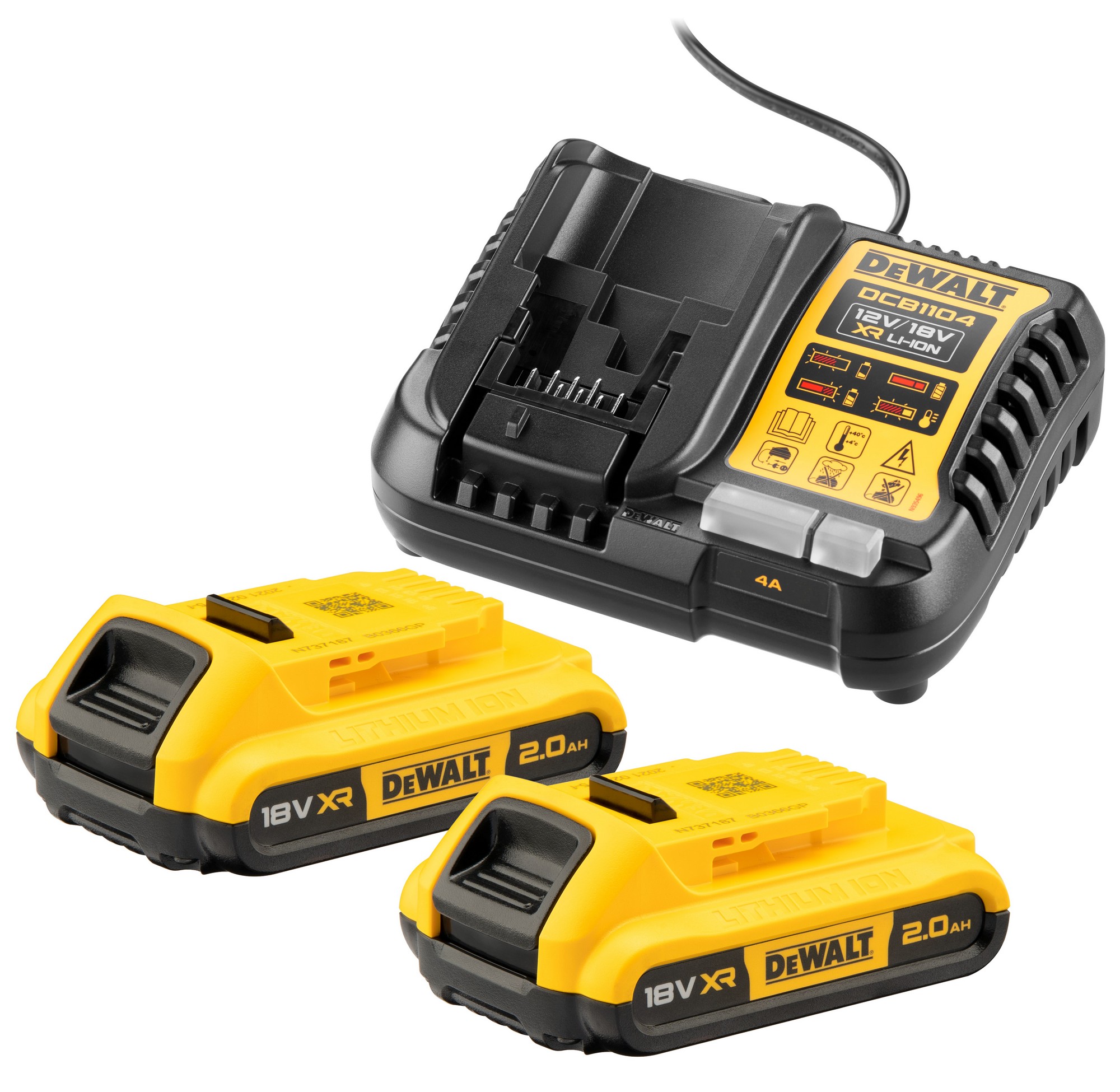 Akumulátory + nabíječka DeWALT DCB1104D2 DeWALT
