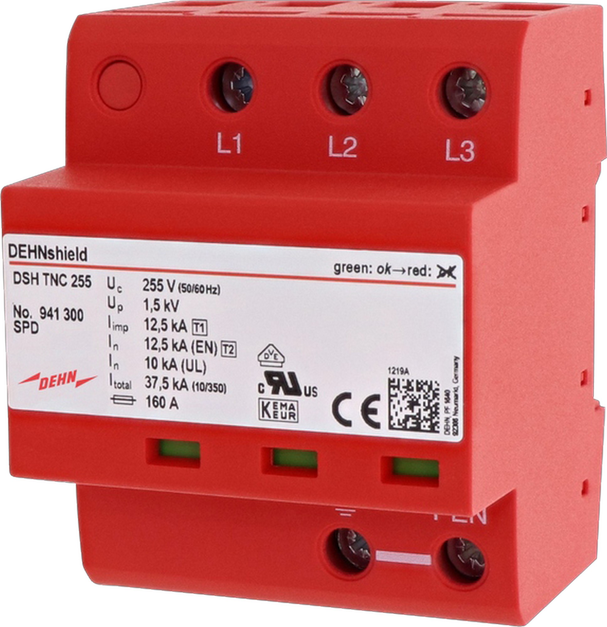 Svodič přepětí T1+T2 Dehn DSH TNC 255 Dehn