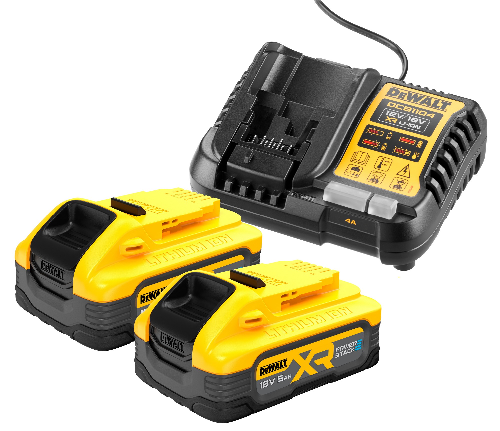 Akumulátory + nabíječka DeWALT DCB1104H2 DeWALT