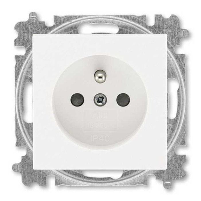 Zásuvka 230 V jednonásobná ABB Levit perleť ABB