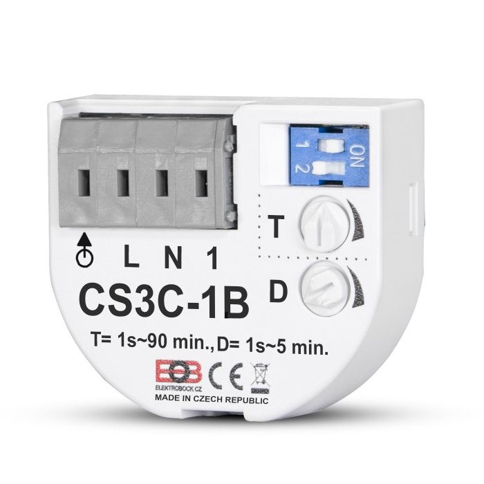 Spínač časový pod vypínač Elektrobock CS3C-1B Elektrobock