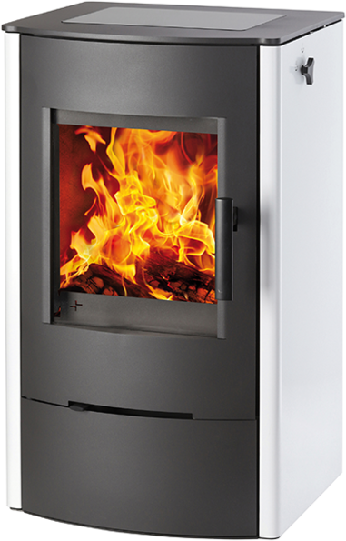 Kamna krbová s plotnou Haas+Sohn FIREPOT bílá HAAS