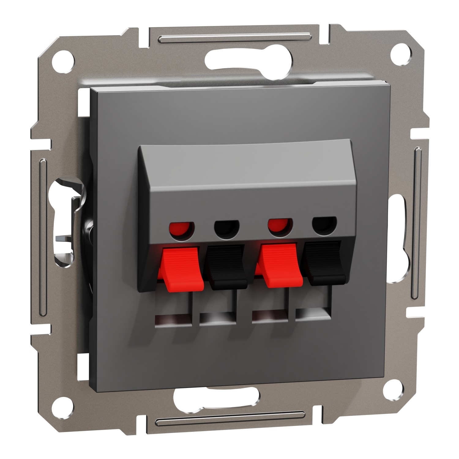 Zásuvka reproduktorová stereo Schneider Electric Asfora antracit Schneider Electric