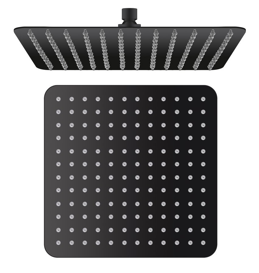 Sprcha hlavová Sapho Slim SL101 300×300 mm černá mat SAPHO