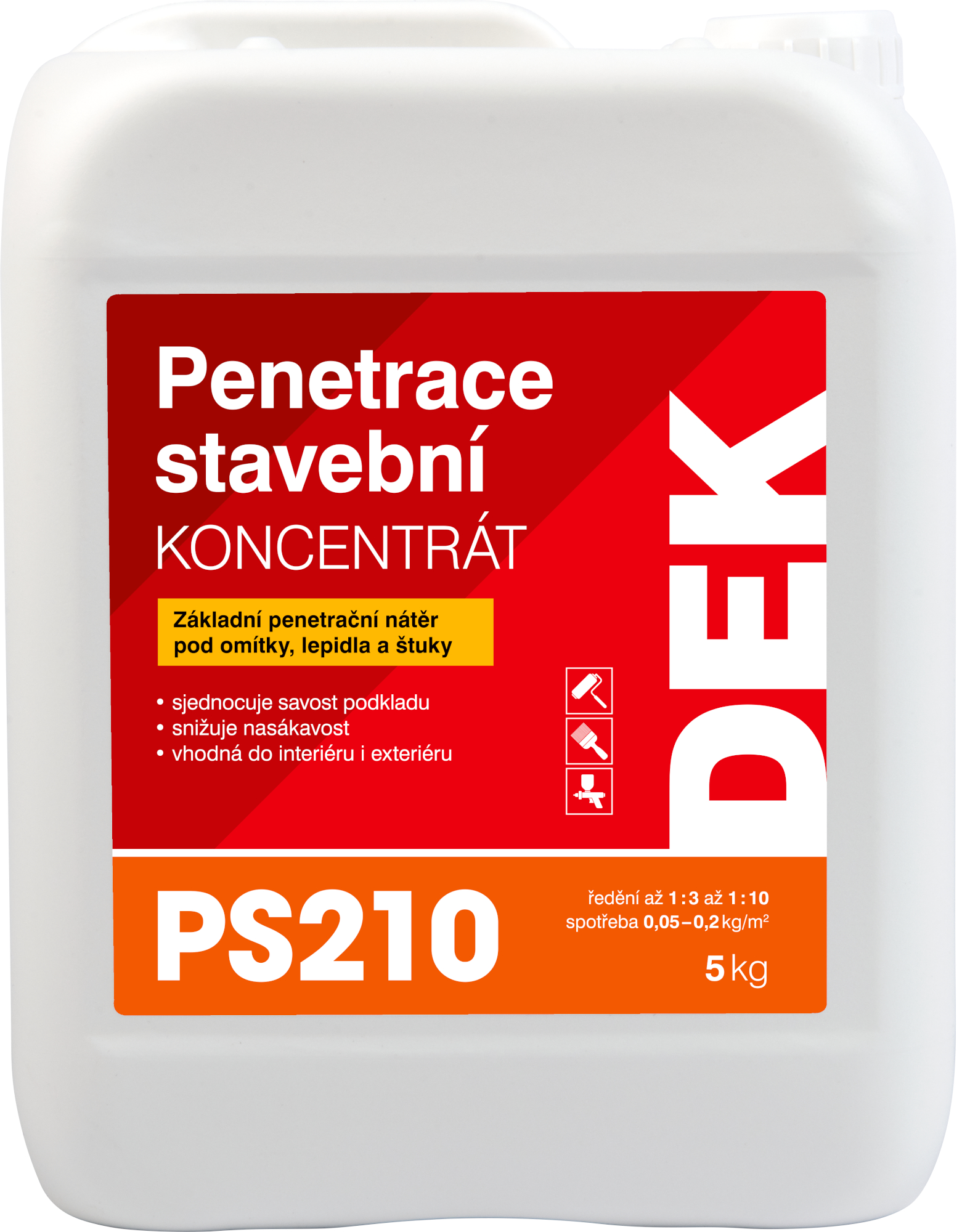 Penetrace stavební koncentrát DEK PS210 5 kg DEK