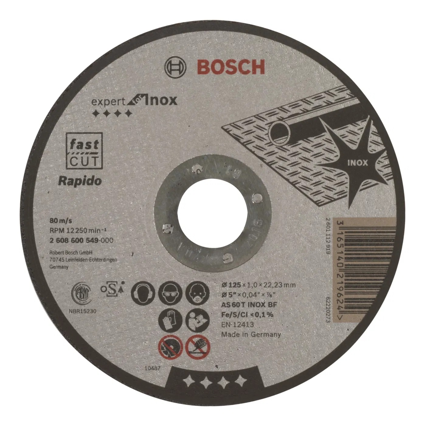 Kotouč řezný Bosch Expert for Inox Rapido 125×1 mm Bosch