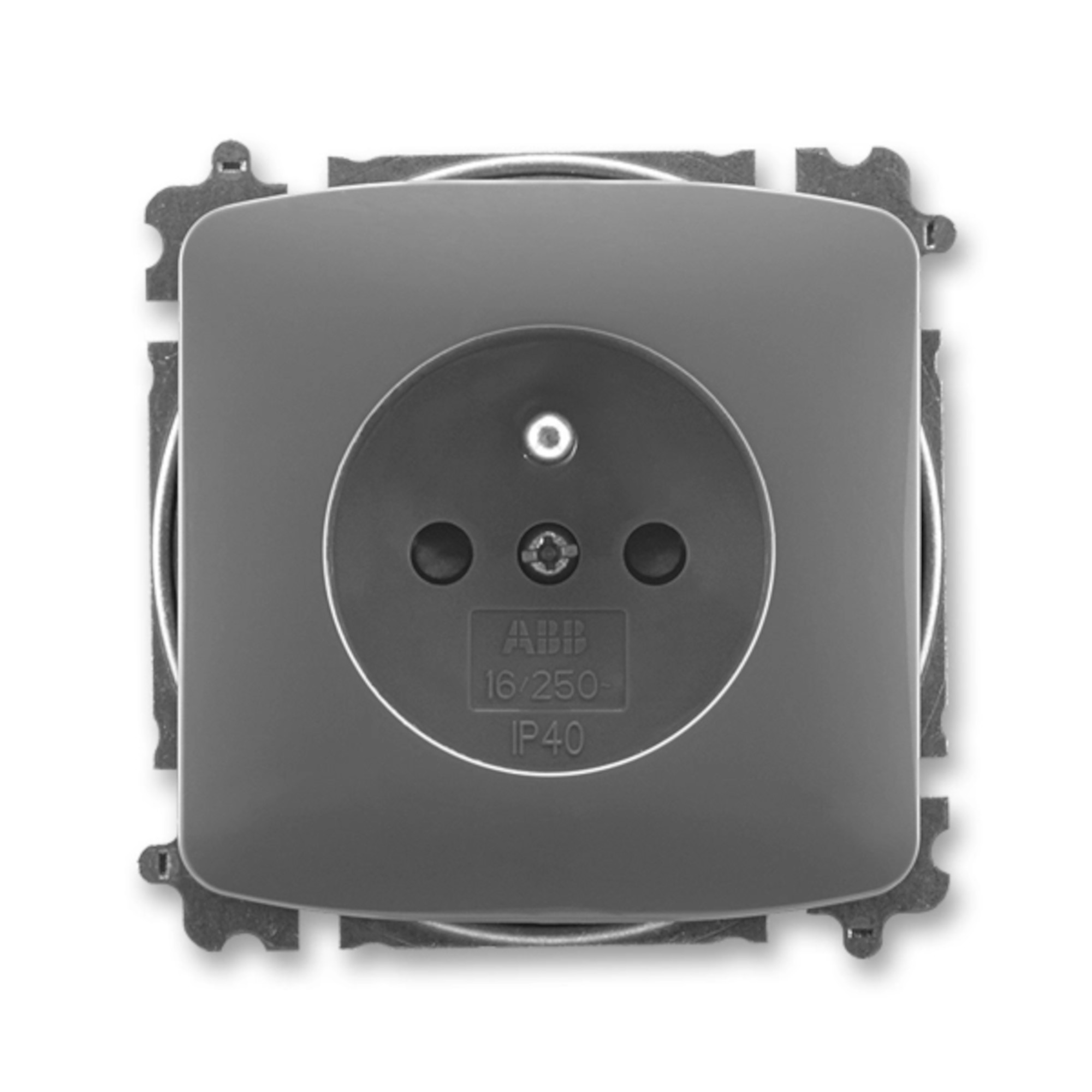 Zásuvka 230 V jednonásobná ABB Tango IP 40 kouřová šedá ABB