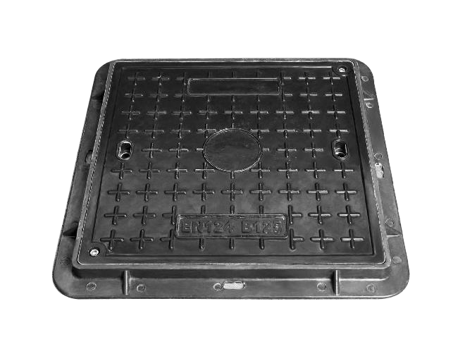 Poklop kompozitní uzamykatelný B125 465×465 mm