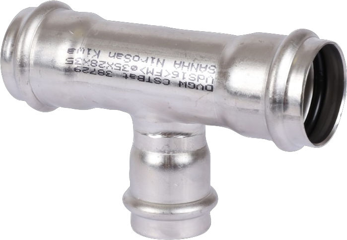 T-kus redukovaný lisovací Sanha NiroSan 9130 35×22×35 mm