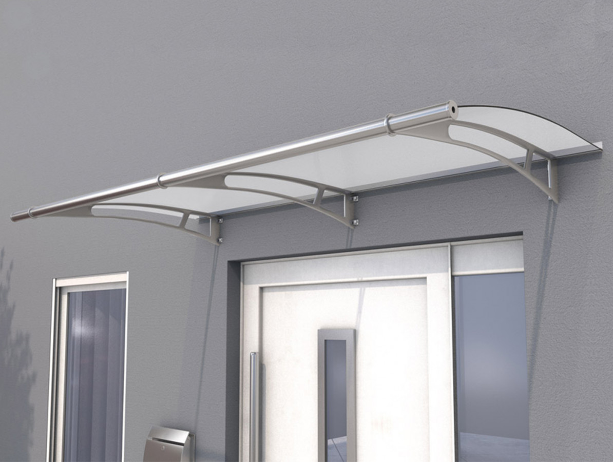 Stříška vchodová Guttavordach PT/L saténově bílá 1 900×950 mm GUTTA