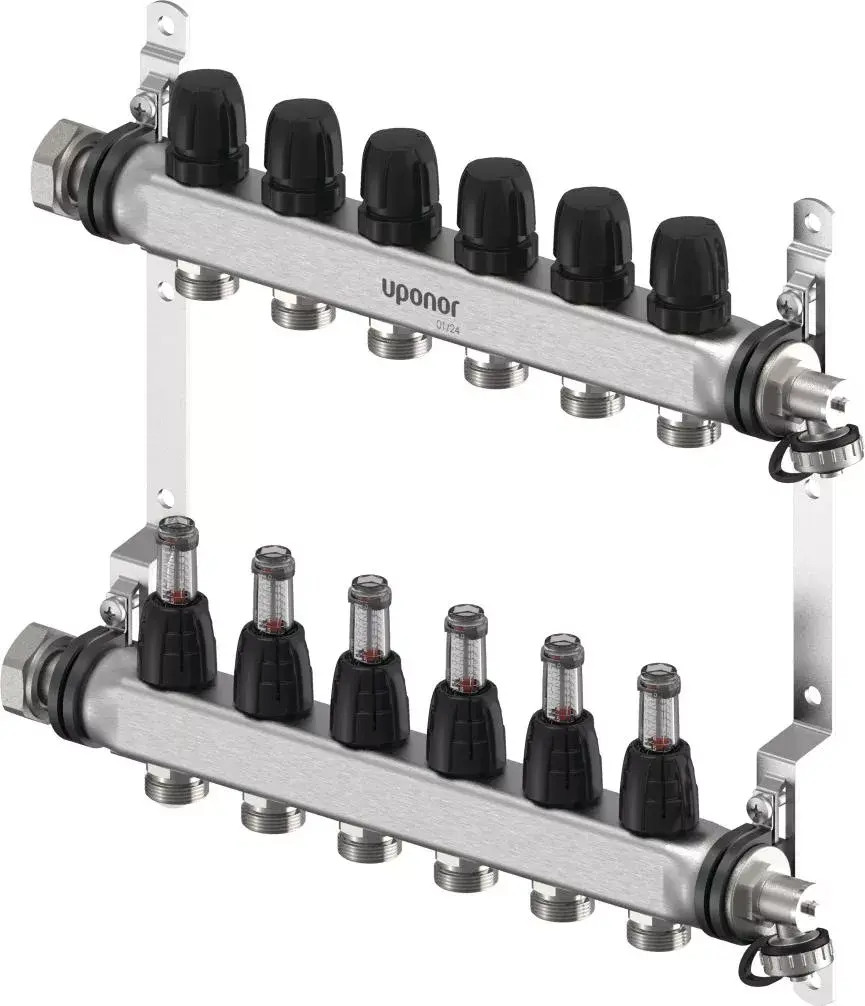 Rozdělovač nerezový Uponor Vario S 6 okruhů UPONOR