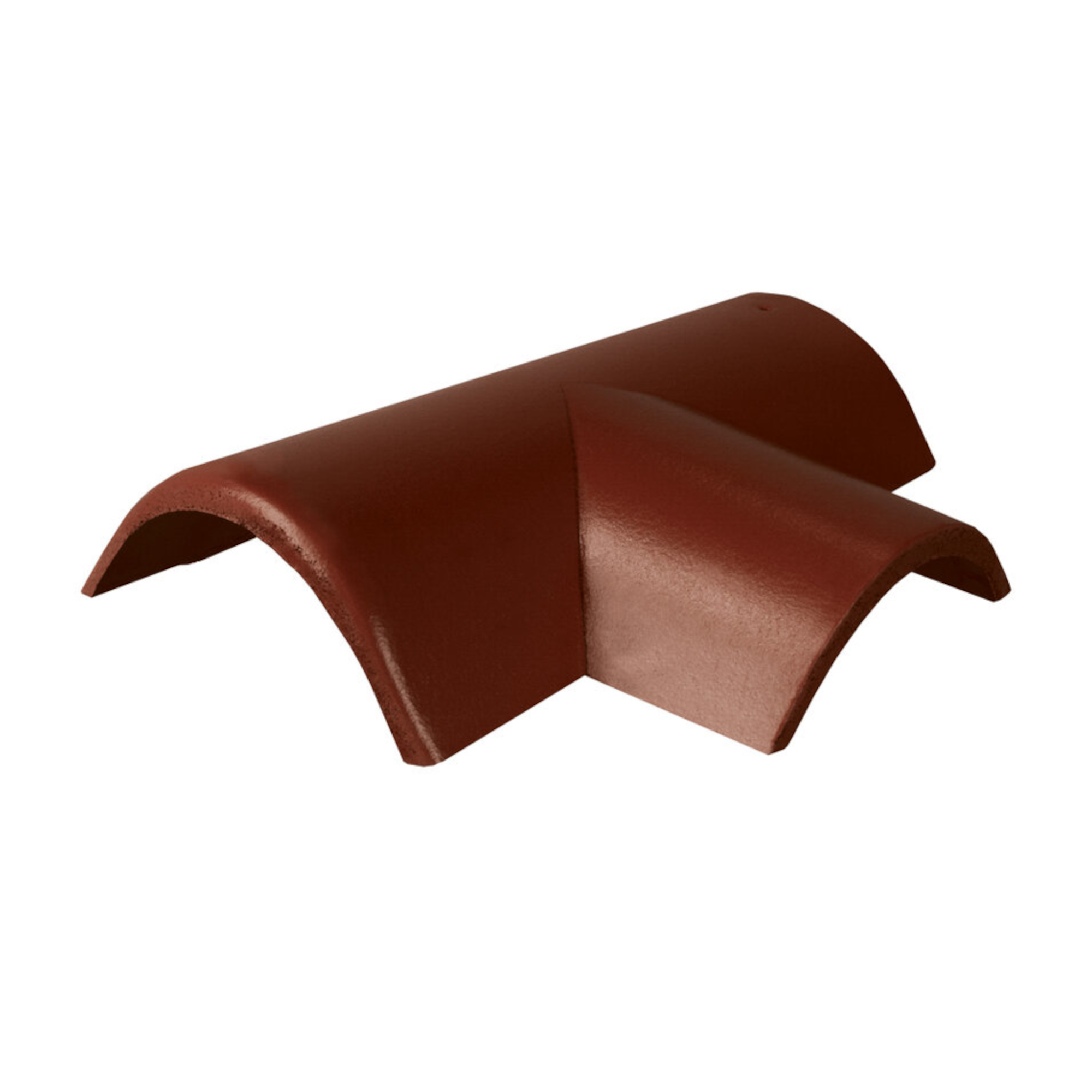 Hřebenáč rozdělovací pravý T250 Bramac Protector Plus s příchytkou červenohnědá BRAMAC