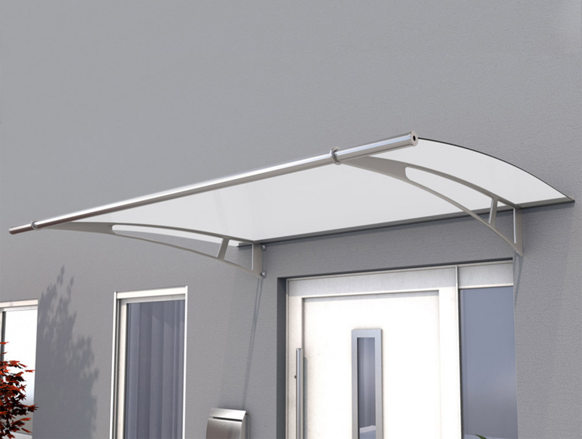 Stříška vchodová Guttavordach PT/XL saténově bílá 2 050×1 420 mm GUTTA