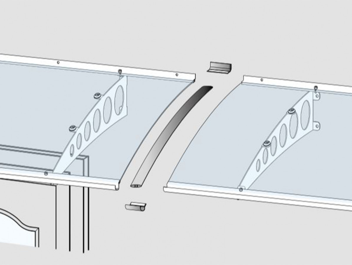 Díl spojovací pro stříšky PT/G