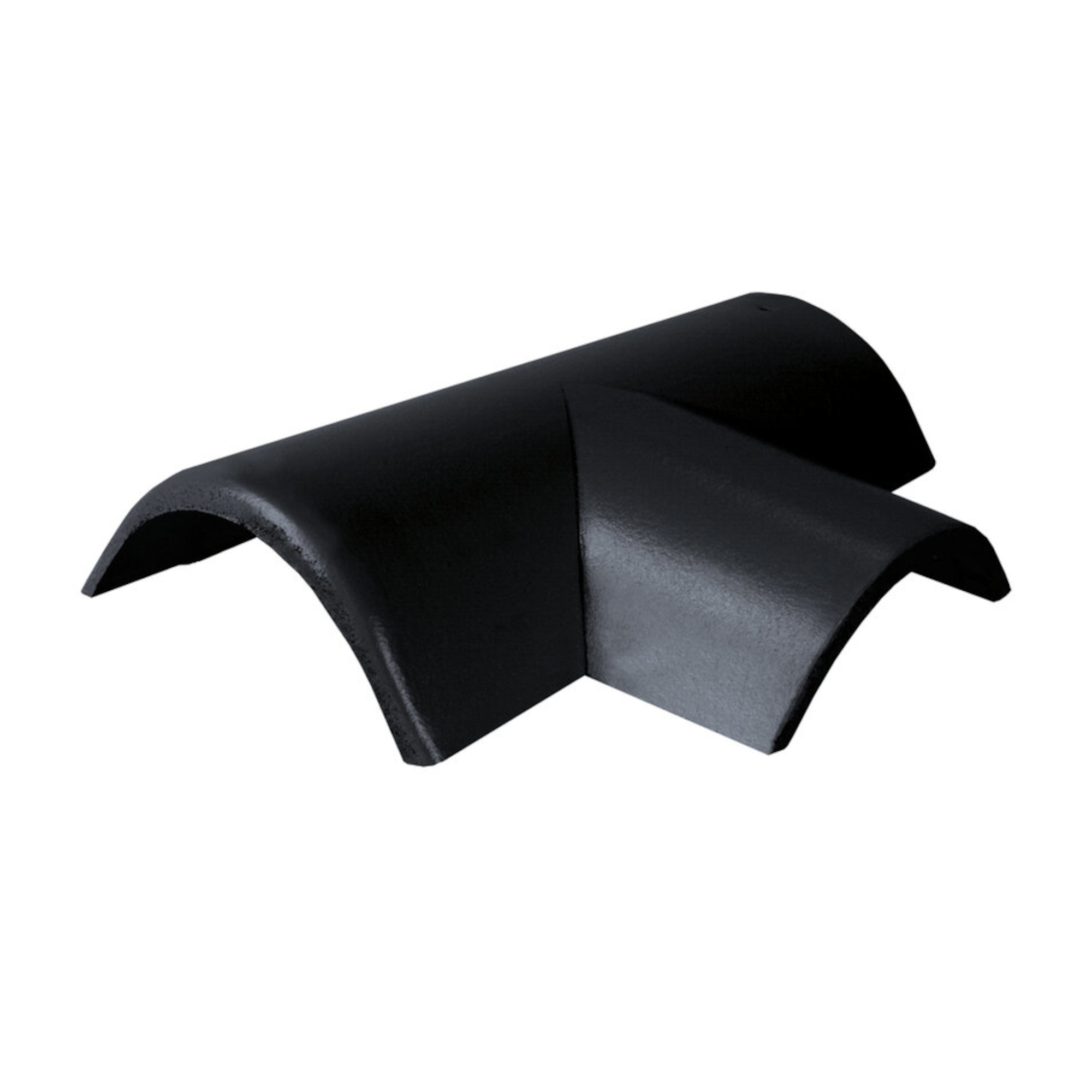 Hřebenáč rozdělovací pravý T250 Bramac Protector Plus s příchytkou ebenově černá BRAMAC