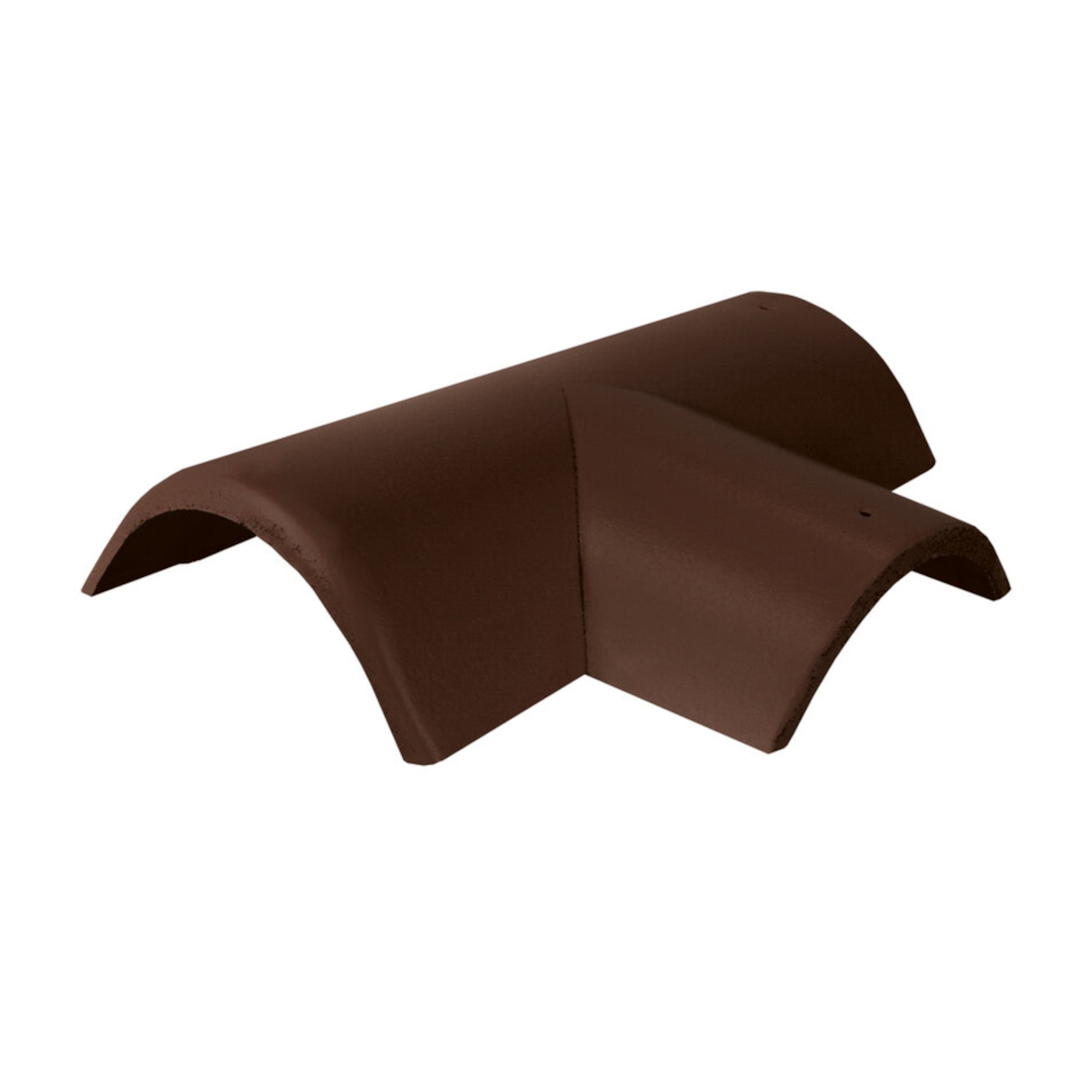 Hřebenáč rozdělovací pravý T220 Bramac Novo se dvěma příchytkami tmavohnědá BRAMAC