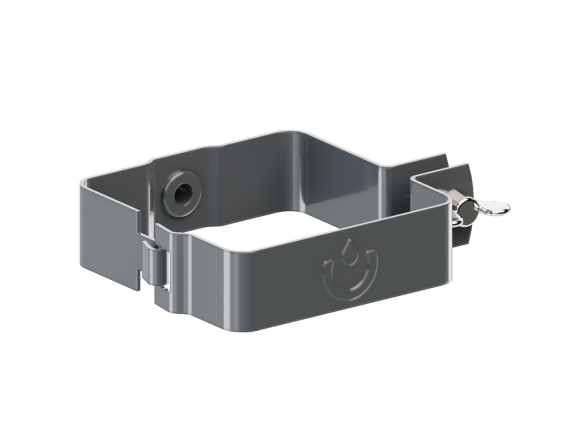 Objímka svodu hranatá GuttaKROP PVC antracit GUTTA