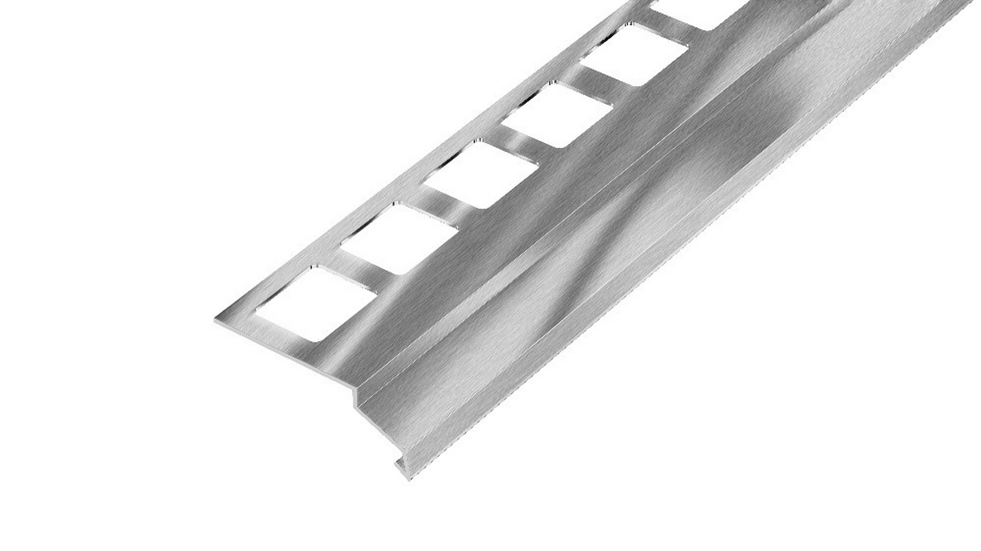 Lišta balkónová s okapničkou Acara nerez 2 m Acara