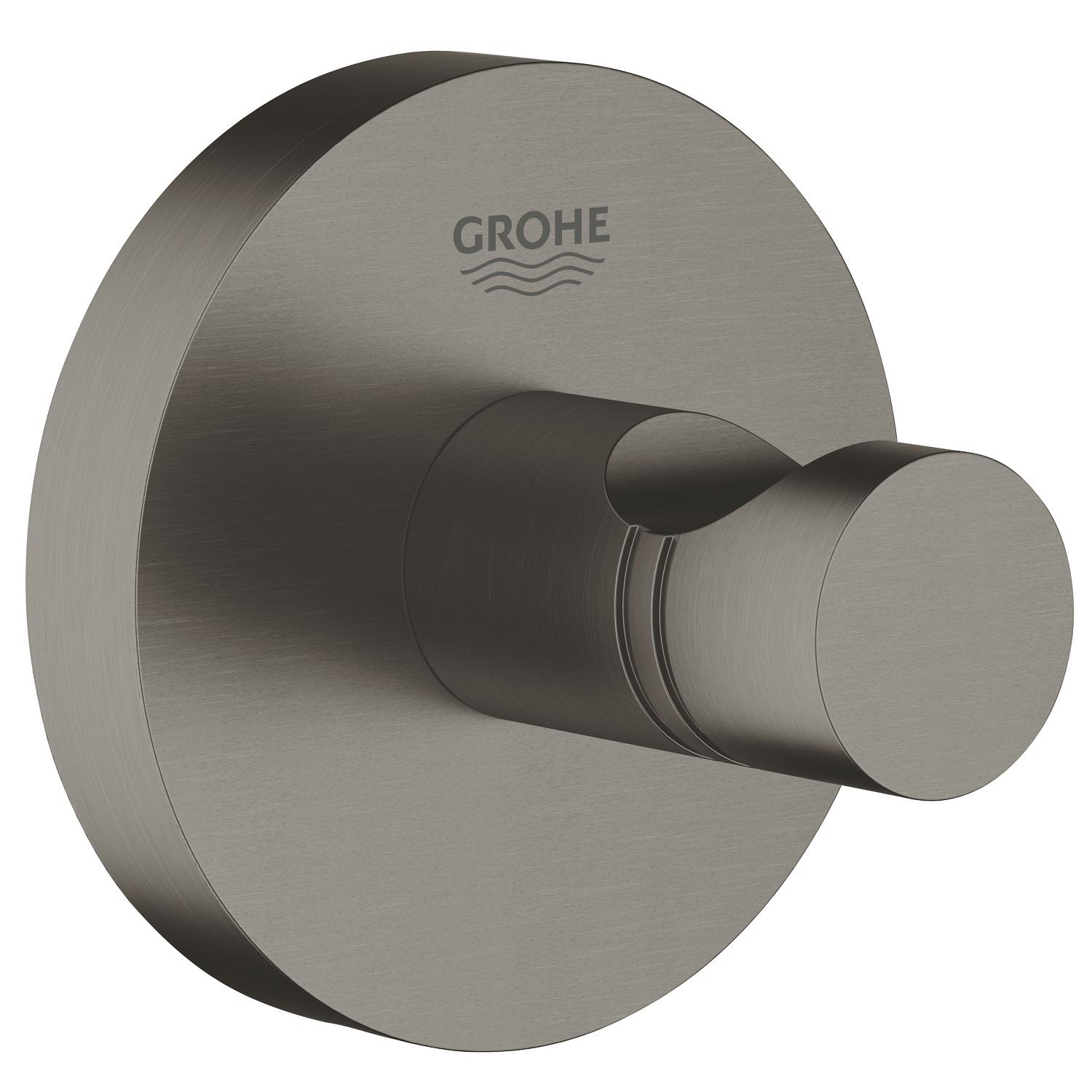 Háček na koupací plášť Grohe Essentials kartáčovaný Hard Graphite GROHE