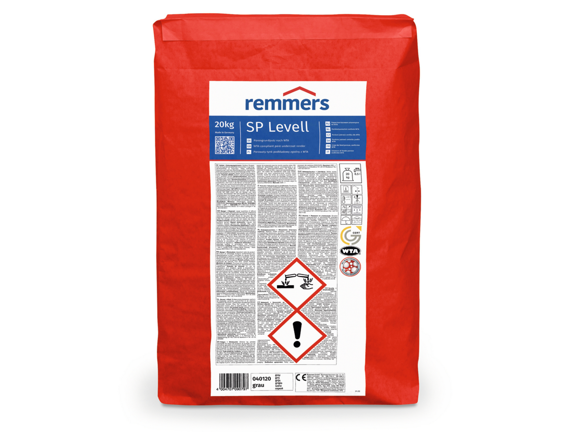 Omítka podkladní jádrová Remmers SP Levell 20 kg Remmers