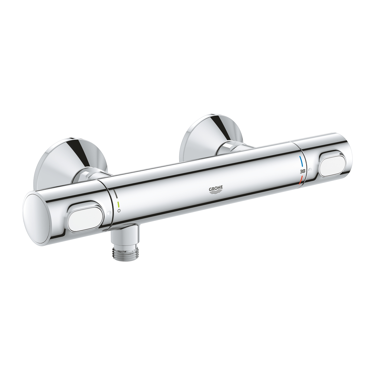 Baterie sprchová termostatická Grohe Grohterm 500 150 mm chrom bez přepínače 34793000 GROHE