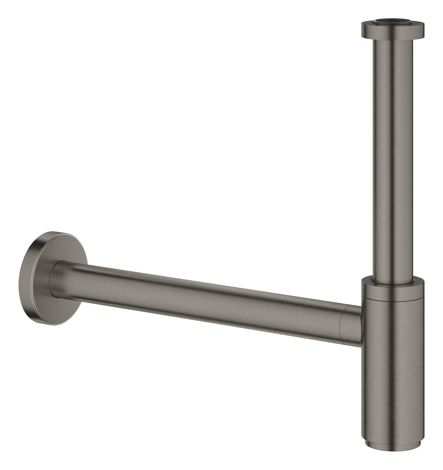 Sifon umyvadlový celokovový Grohe DN 32 s převlečnou maticí kartáčovaný Hard Graphite 28912AL0 GROHE