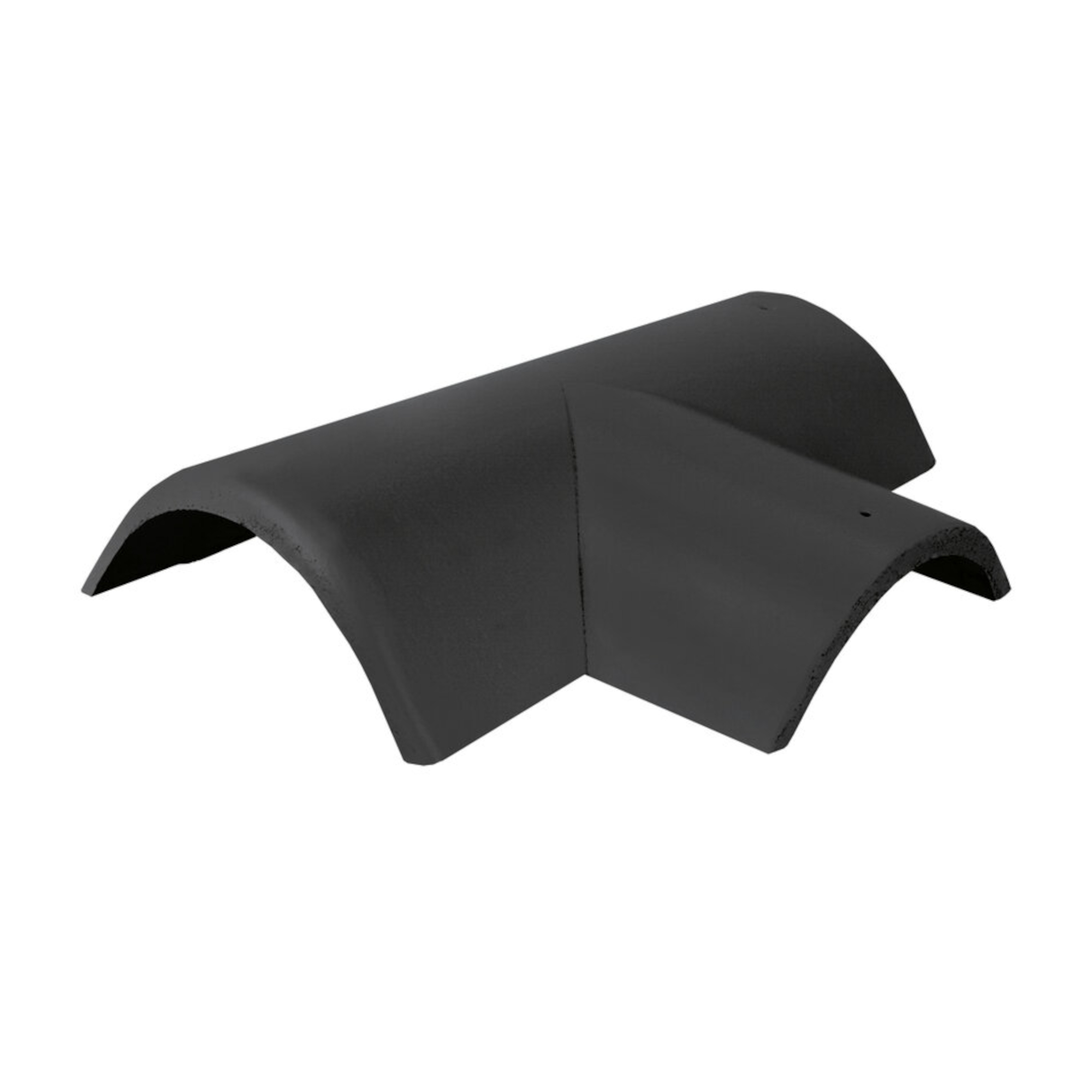 Hřebenáč rozdělovací pravý T220 Bramac Novo se dvěma příchytkami břidlicově černá BRAMAC