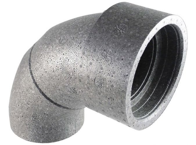 Potrubí koleno Regulus 125 mm 90° EPP Regulus