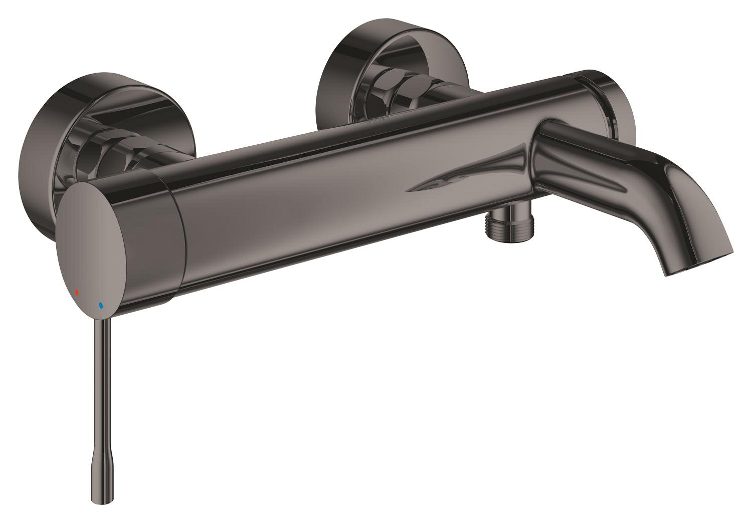 Baterie vanová nástěnná Grohe Essence 150 mm Hard Graphite s přepínačem 33624A01 GROHE