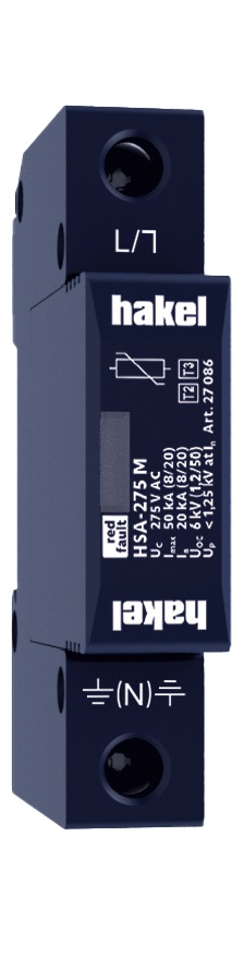 Svodič přepětí T2+T3 Hakel HSA-275 M Hakel