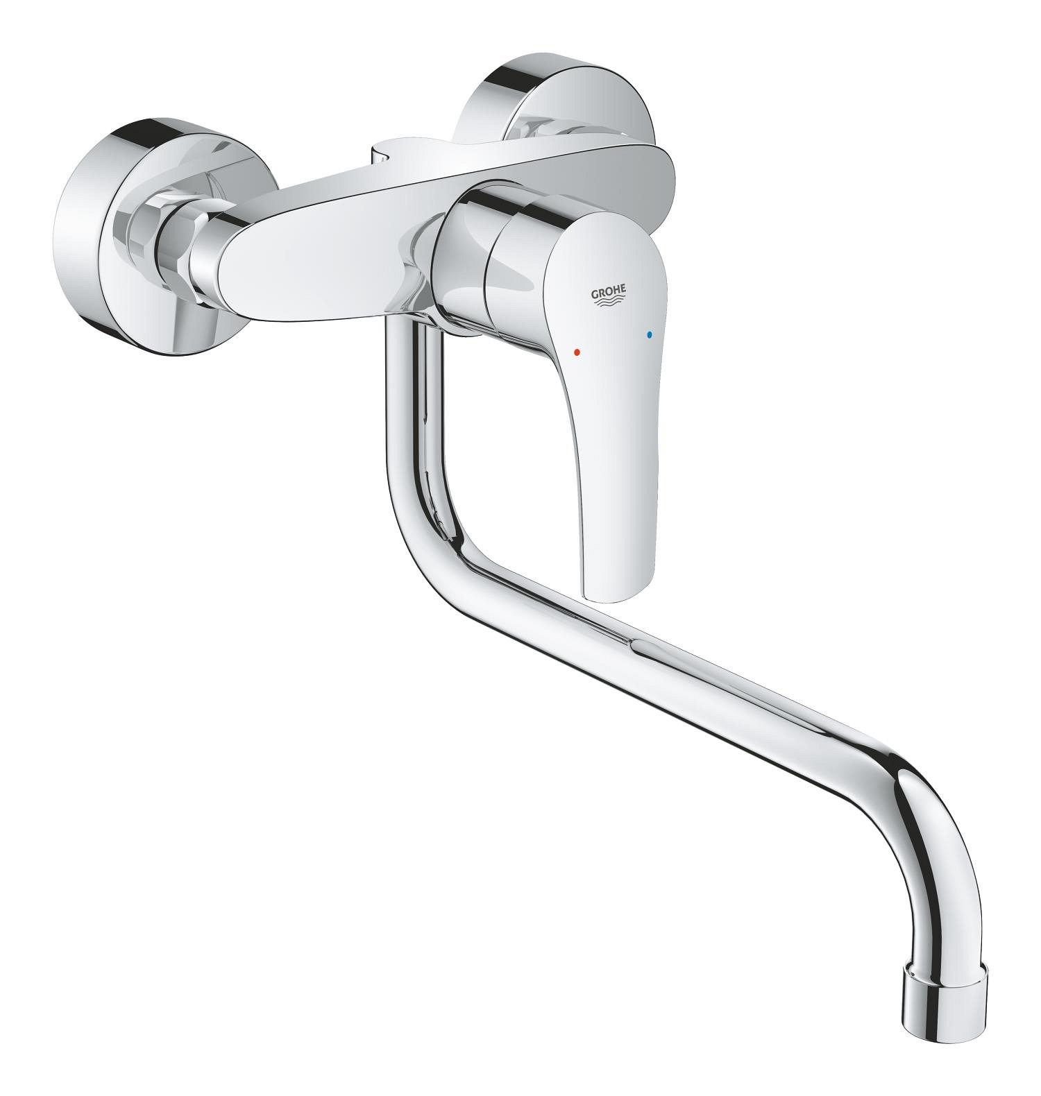 Baterie dřezová nástěnná Grohe Eurosmart 150 mm chrom 32224003 GROHE