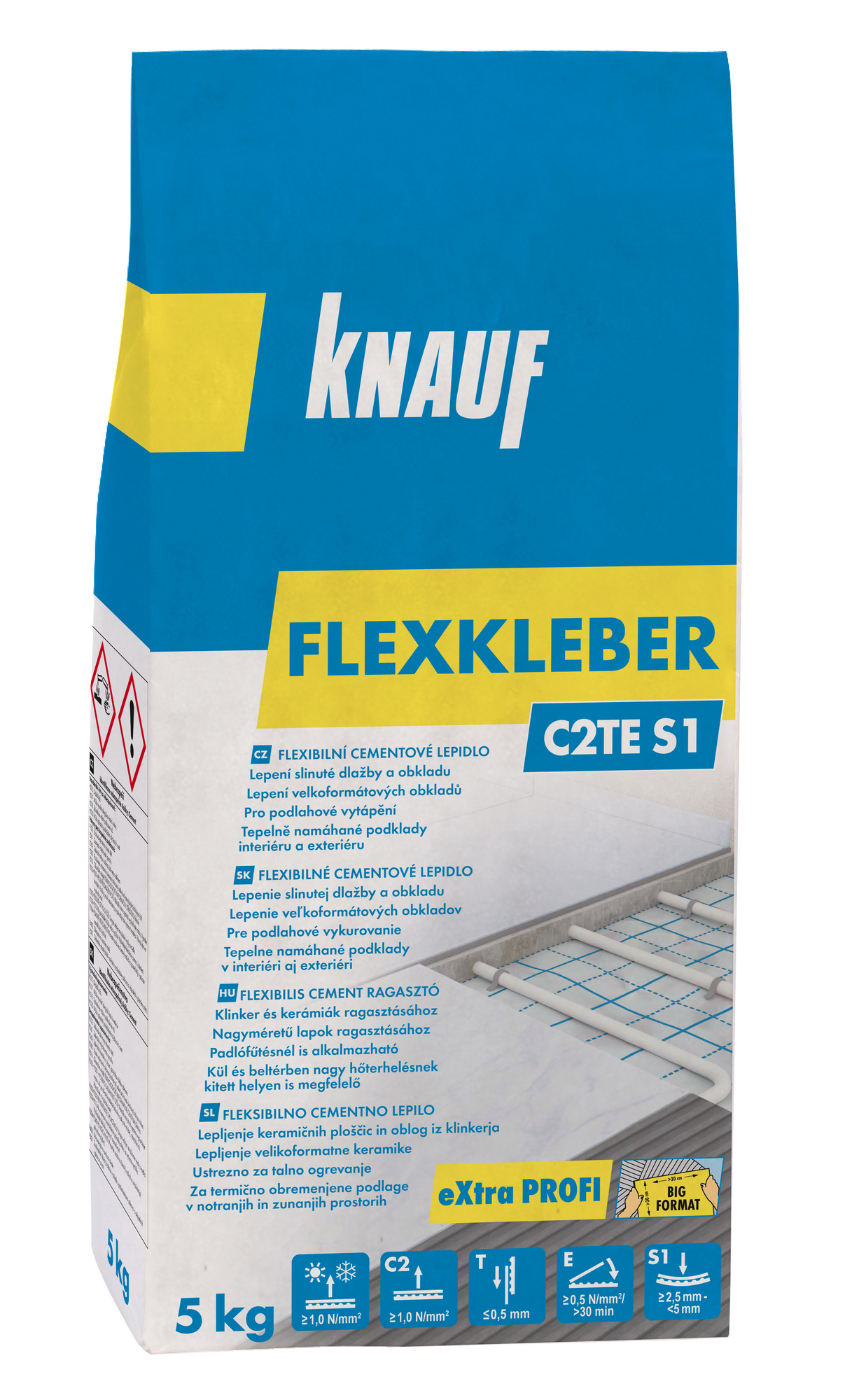 Lepidlo cementové C2TE S1 Knauf Flexkleber 5 kg Knauf
