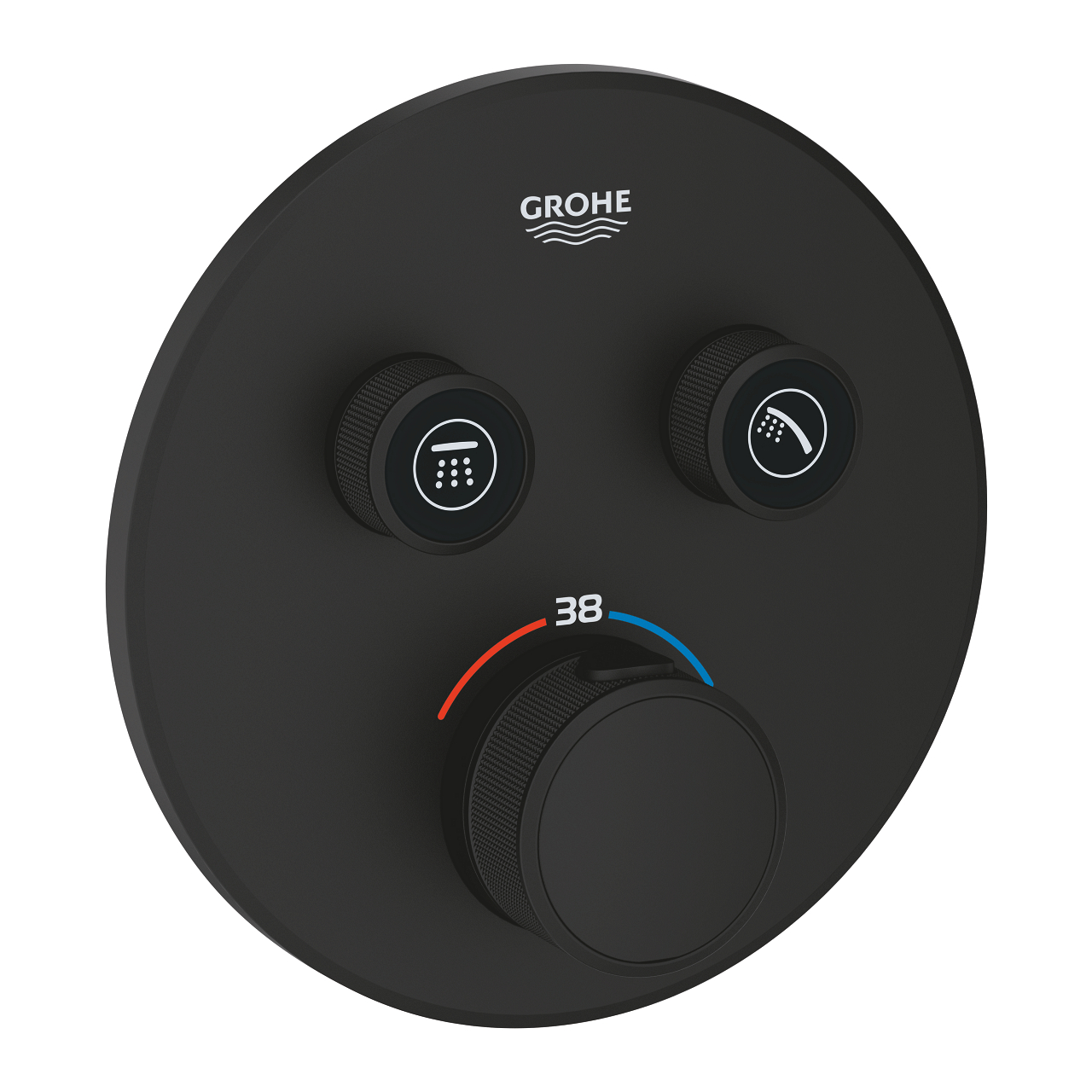Díl nadomítkový Grohe Grohtherm SmartControl s 2 ventily phantom black 29507KF0 GROHE