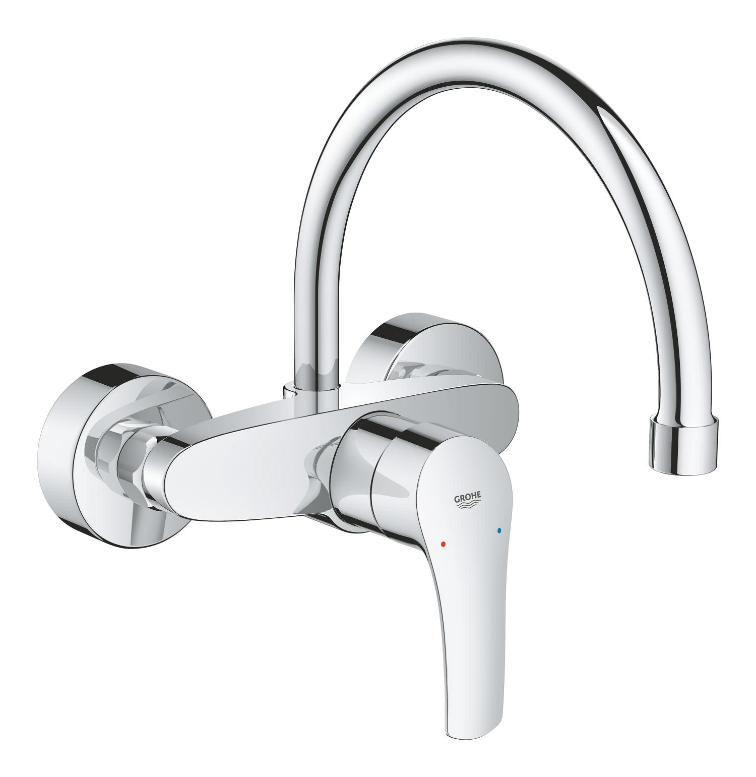 Baterie dřezová nástěnná Grohe Eurosmart 150 mm chrom 32482003 GROHE