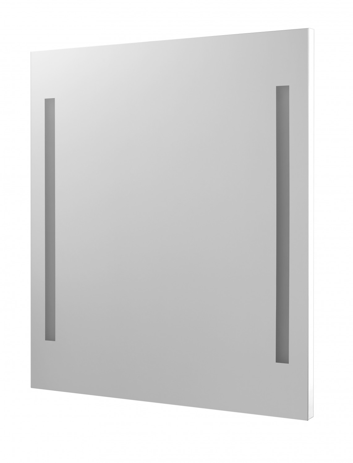 Zrcadlo s LED osvětlením Dřevojas STRIPE ZCO 50 bílá mat