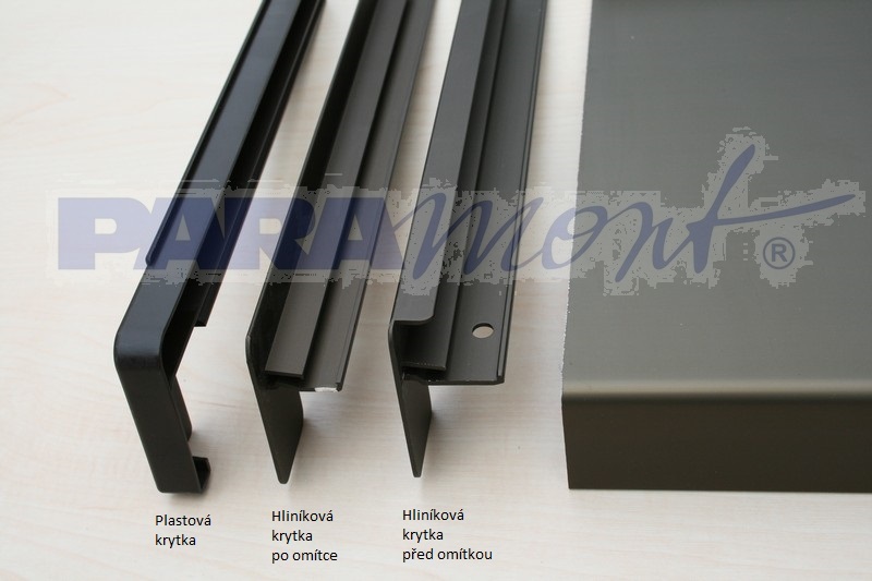 Krytka hliníková Paramont před omítkou š. 195 mm PARAMONT