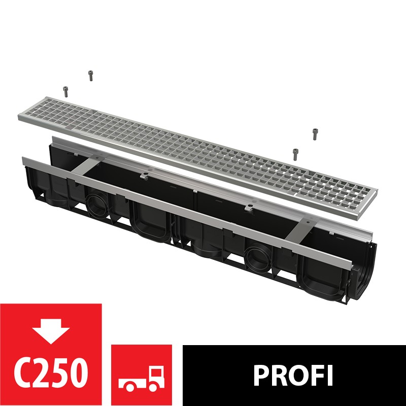 Žlab venkovní Alca AVZ103-R104 s kovovým rámem