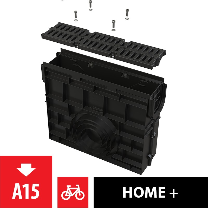 Vpust venkovní žlabová Alca AVZ104R-R401 s plastovým rámem