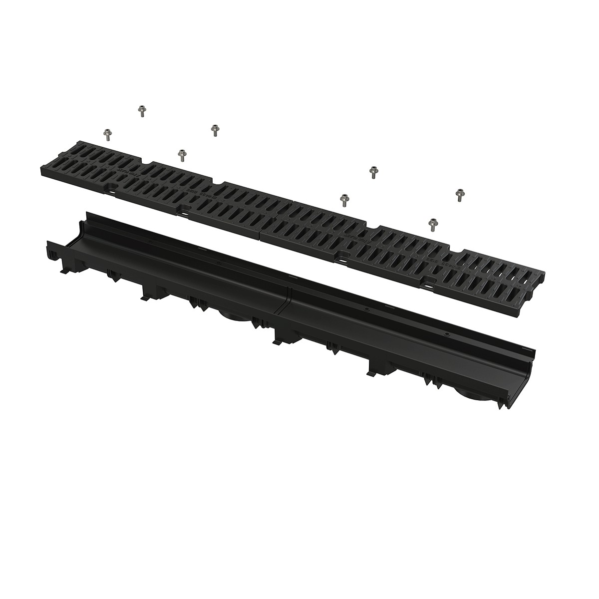 Žlab venkovní Alca AVZ112-R402 Low s kovovým rámem