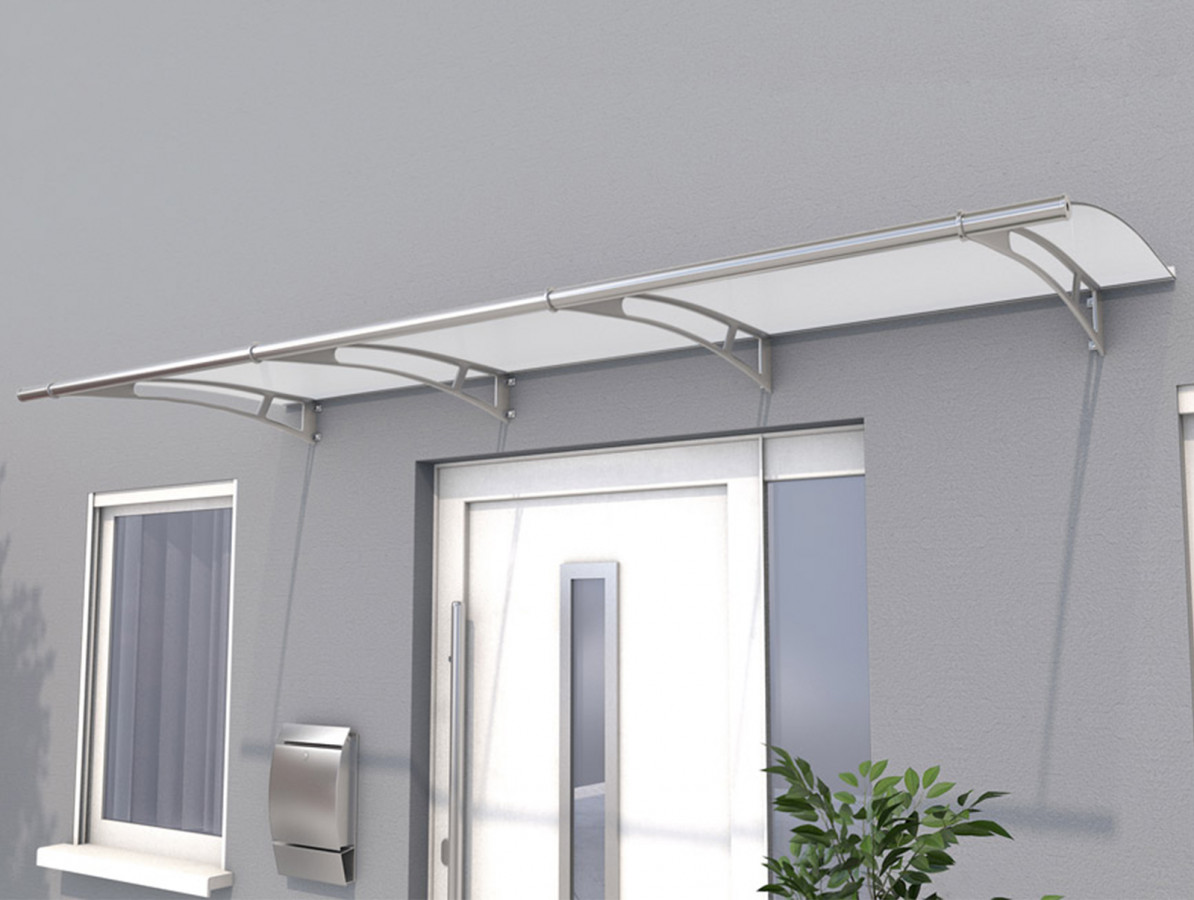 Stříška vchodová Guttavordach PT/L saténově bílá 2 700×950 mm GUTTA