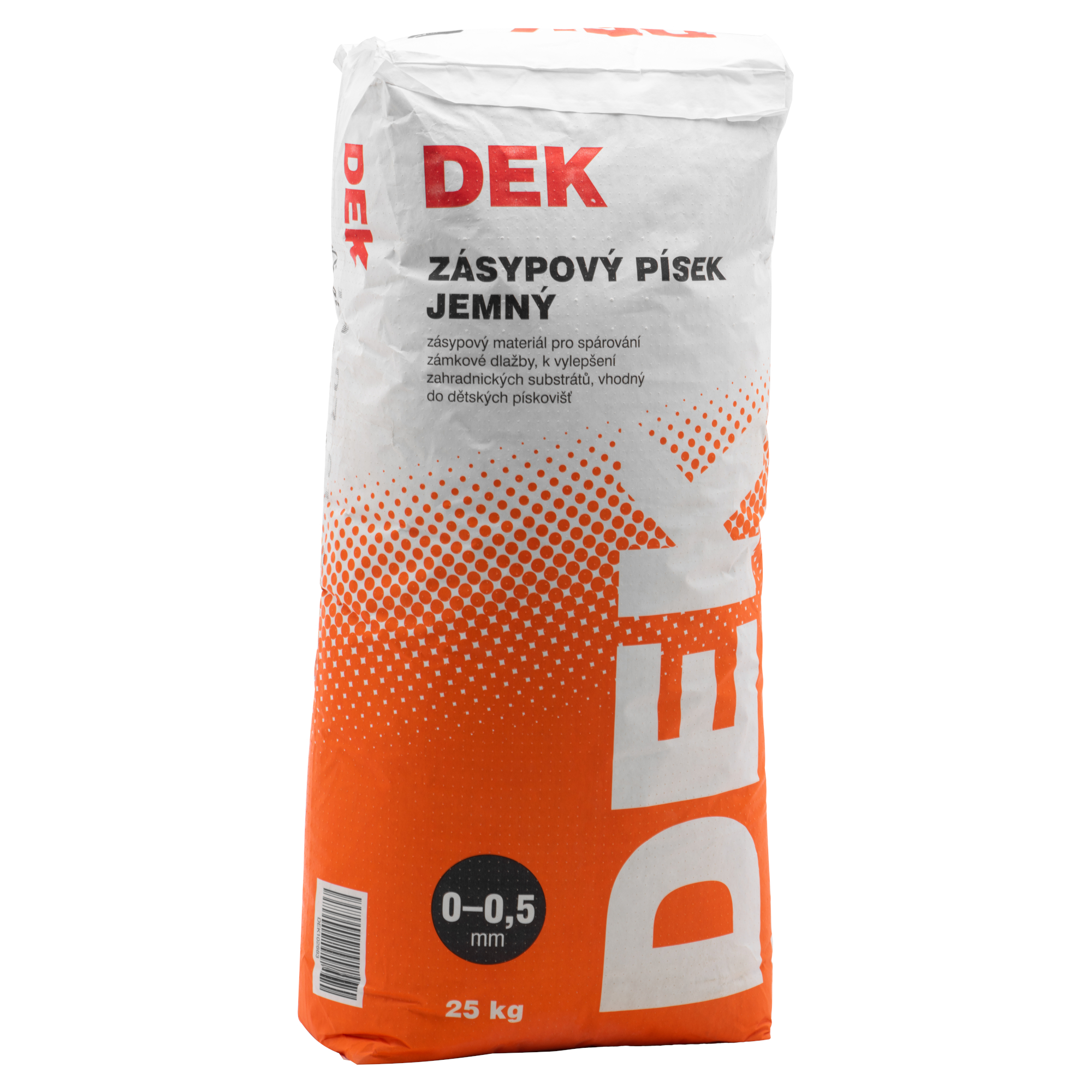 Písek zásypový DEK jemný 25 kg DEK